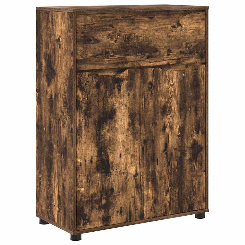 Badkamer Kast Gerookt eiken 72,5 x 36,5 x 100 cm Bewerkt hout is nu te koop bij PeponiXL, paradijselijk wonen!