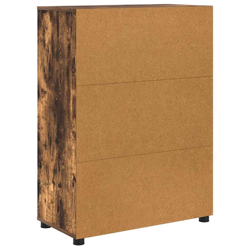 Badkamer Kast Gerookt eiken 72,5 x 36,5 x 100 cm Bewerkt hout is nu te koop bij PeponiXL, paradijselijk wonen!