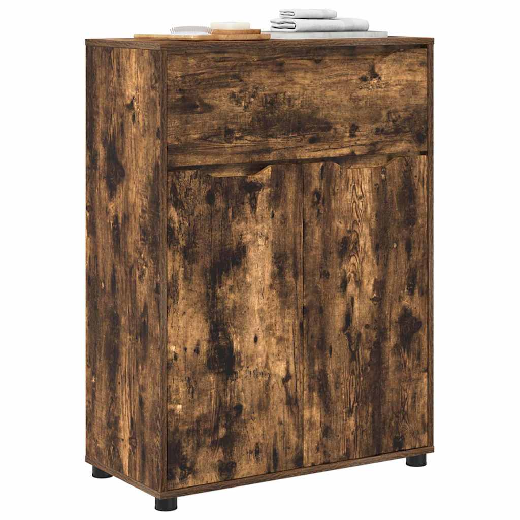 Badkamer Kast Gerookt eiken 72,5 x 36,5 x 100 cm Bewerkt hout is nu te koop bij PeponiXL, paradijselijk wonen!