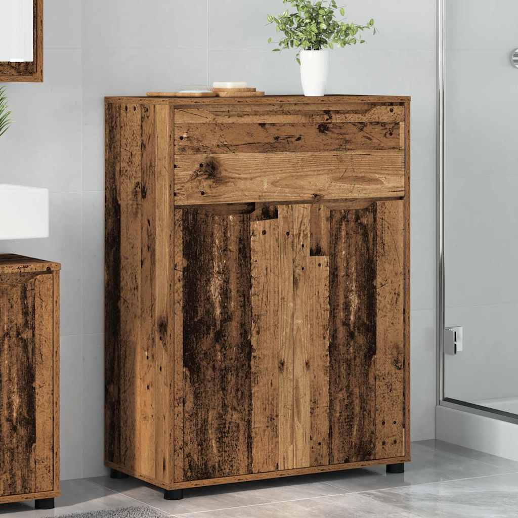 Badkamer Kast Oud Hout 72,5 x 36,5 x 100 cm Bewerkt hout is nu te koop bij PeponiXL, paradijselijk wonen!