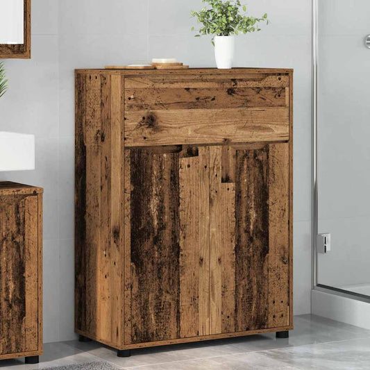 Badkamer Kast Oud Hout 72,5 x 36,5 x 100 cm Bewerkt hout is nu te koop bij PeponiXL, paradijselijk wonen!