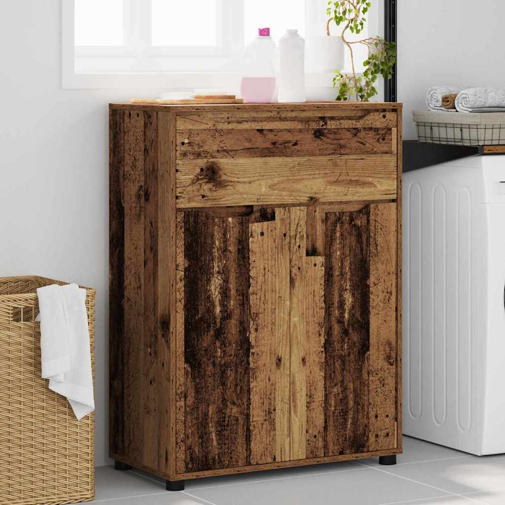 Badkamer Kast Oud Hout 72,5 x 36,5 x 100 cm Bewerkt hout is nu te koop bij PeponiXL, paradijselijk wonen!