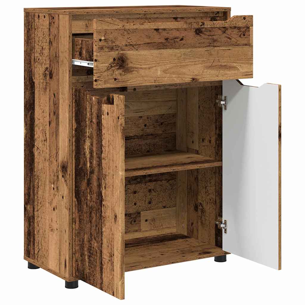Badkamer Kast Oud Hout 72,5 x 36,5 x 100 cm Bewerkt hout is nu te koop bij PeponiXL, paradijselijk wonen!