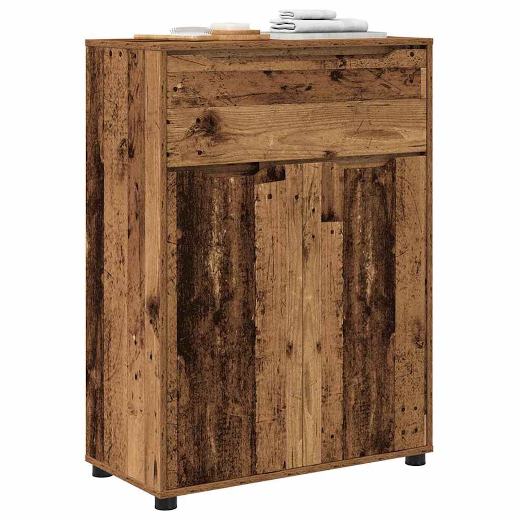 Badkamer Kast Oud Hout 72,5 x 36,5 x 100 cm Bewerkt hout is nu te koop bij PeponiXL, paradijselijk wonen!