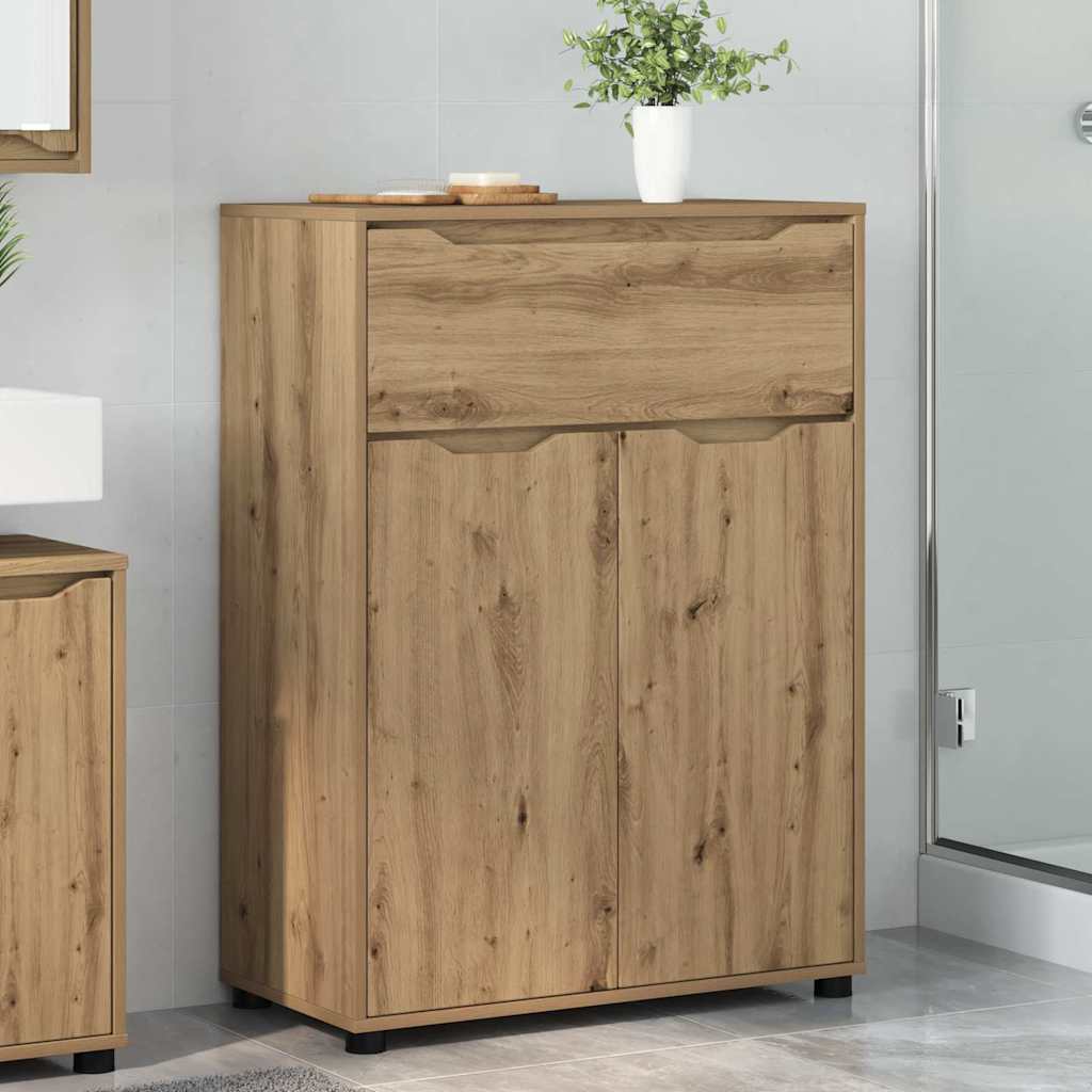 Badkamer Kast Artisan Eiken 72,5 x 36,5 x 100 cm Bewerkt hout is nu te koop bij PeponiXL, paradijselijk wonen!
