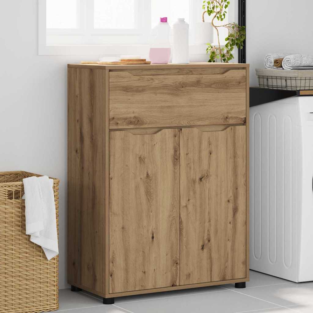Badkamer Kast Artisan Eiken 72,5 x 36,5 x 100 cm Bewerkt hout is nu te koop bij PeponiXL, paradijselijk wonen!