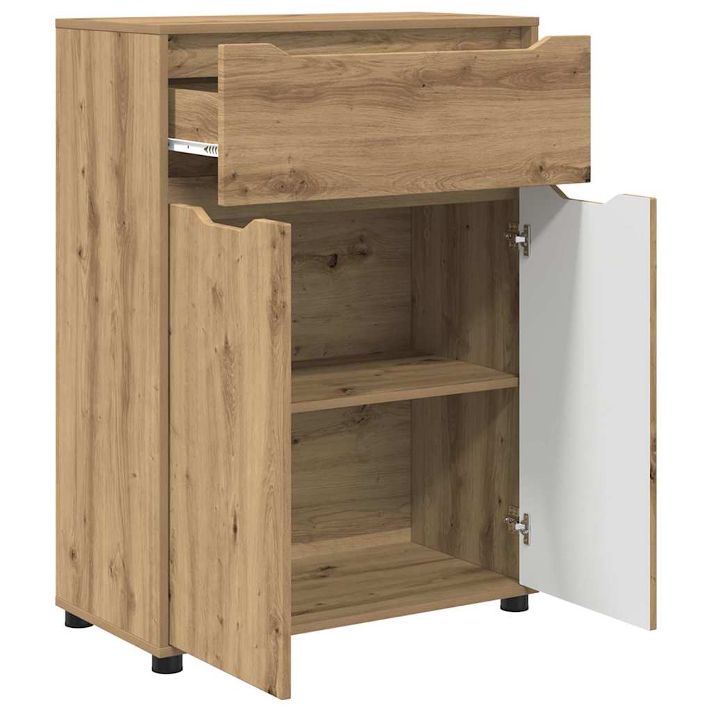 Badkamer Kast Artisan Eiken 72,5 x 36,5 x 100 cm Bewerkt hout is nu te koop bij PeponiXL, paradijselijk wonen!