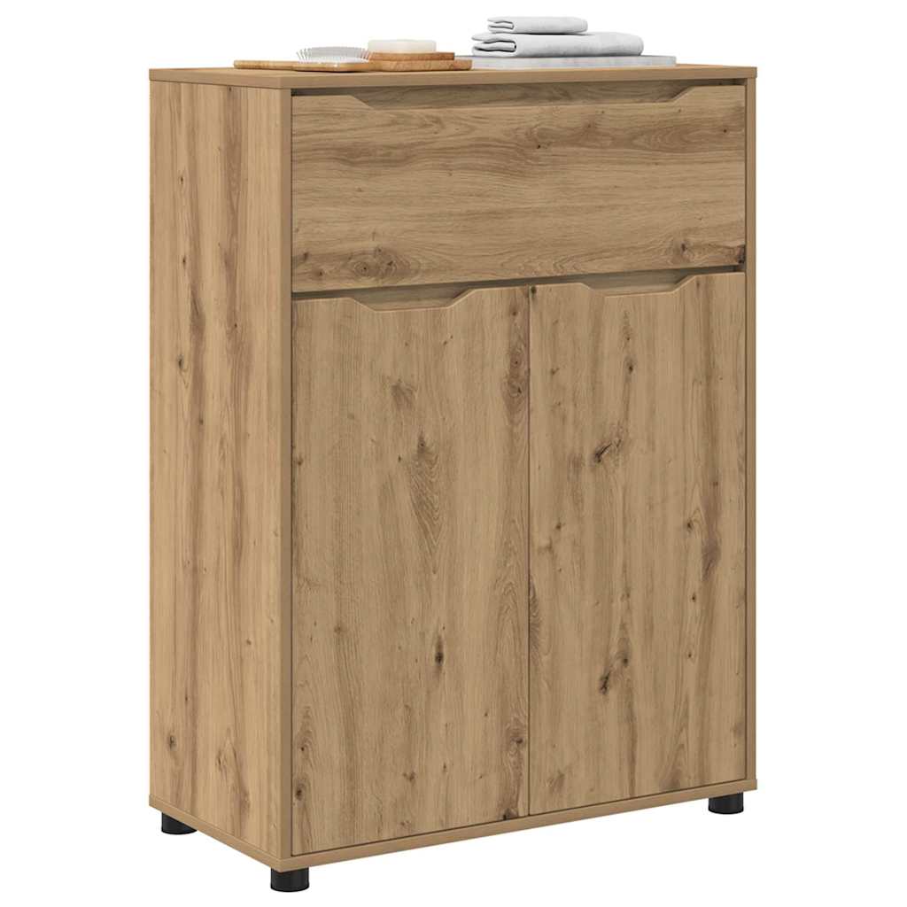 Badkamer Kast Artisan Eiken 72,5 x 36,5 x 100 cm Bewerkt hout is nu te koop bij PeponiXL, paradijselijk wonen!
