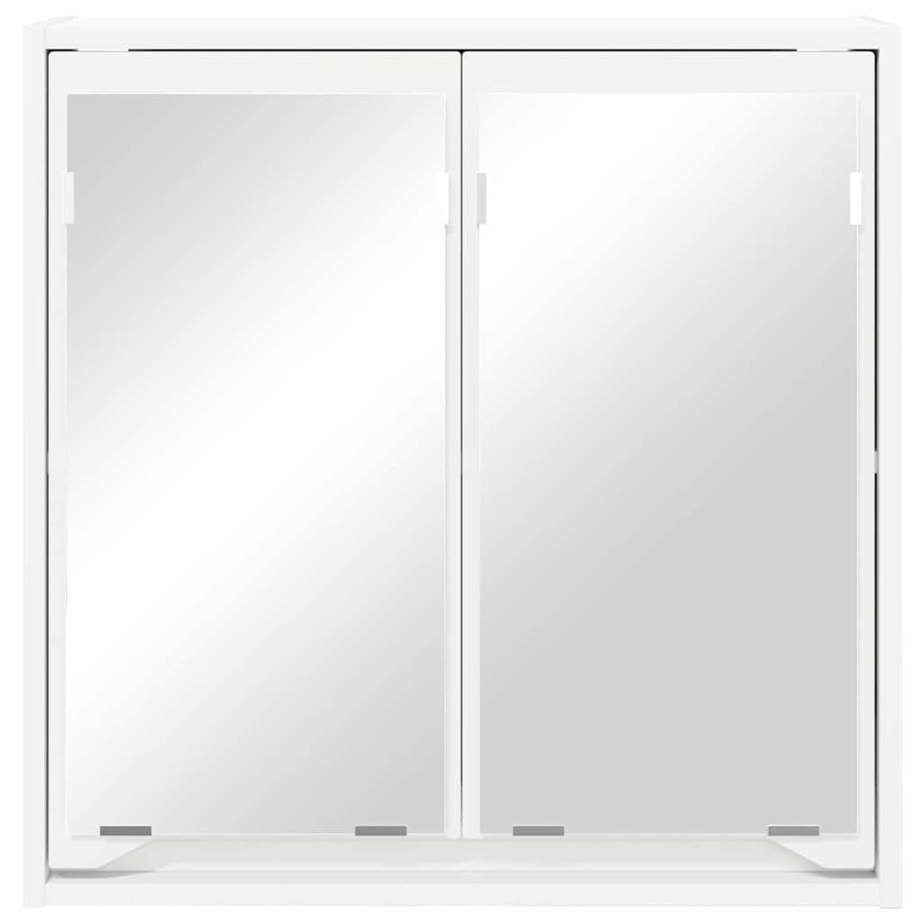 Badkamer spiegelkast met plank Wit 60 x 20 x 60 cm Bewerkt hout is nu te koop bij PeponiXL, paradijselijk wonen!