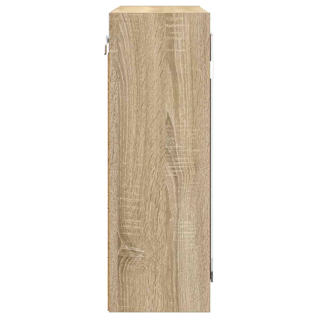 Badkamer spiegelkast Sonoma Eiken 60 x 20 x 60 cm Bewerkt hout is nu te koop bij PeponiXL, paradijselijk wonen!