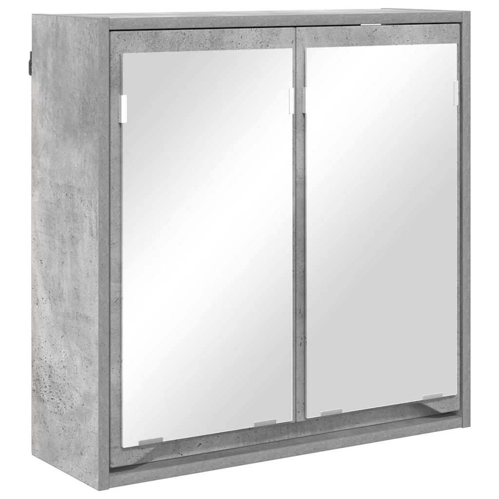 Badkamer spiegelkast Beton Grijs 60 x 20 x 60 cm Bewerkt hout is nu te koop bij PeponiXL, paradijselijk wonen!