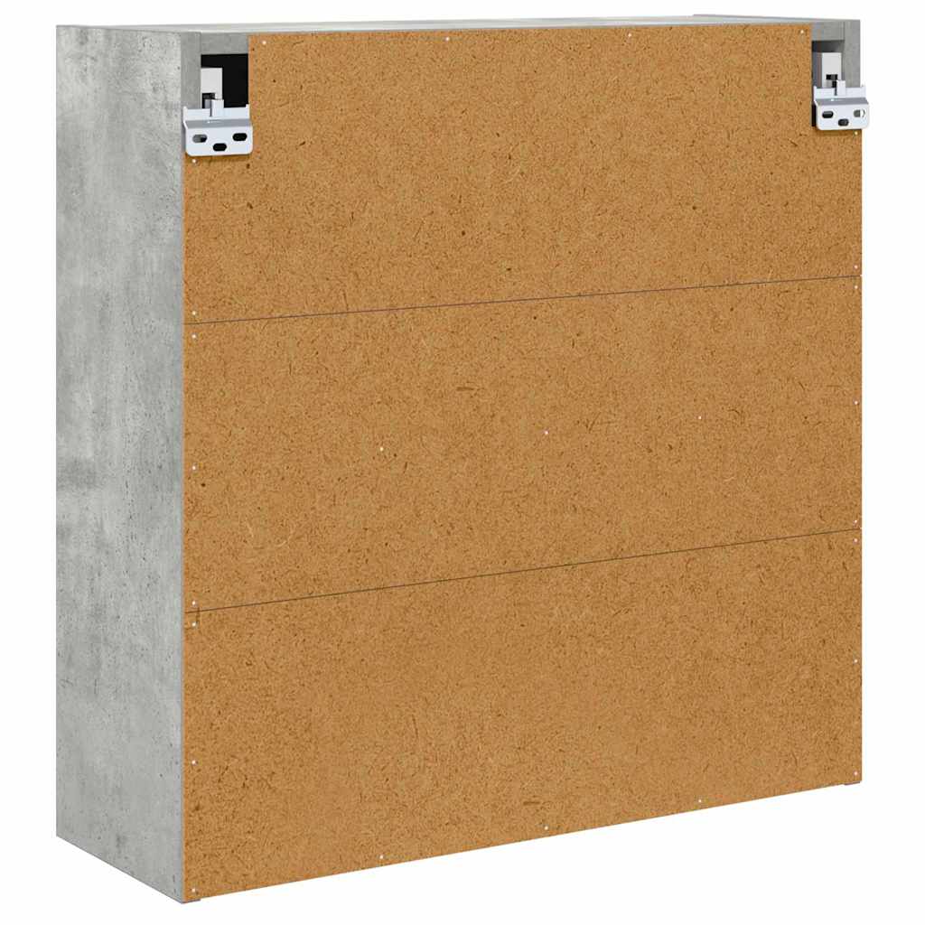 Badkamer spiegelkast Beton Grijs 60 x 20 x 60 cm Bewerkt hout is nu te koop bij PeponiXL, paradijselijk wonen!