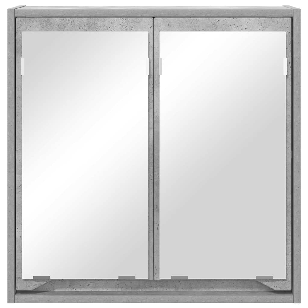 Badkamer spiegelkast Beton Grijs 60 x 20 x 60 cm Bewerkt hout is nu te koop bij PeponiXL, paradijselijk wonen!