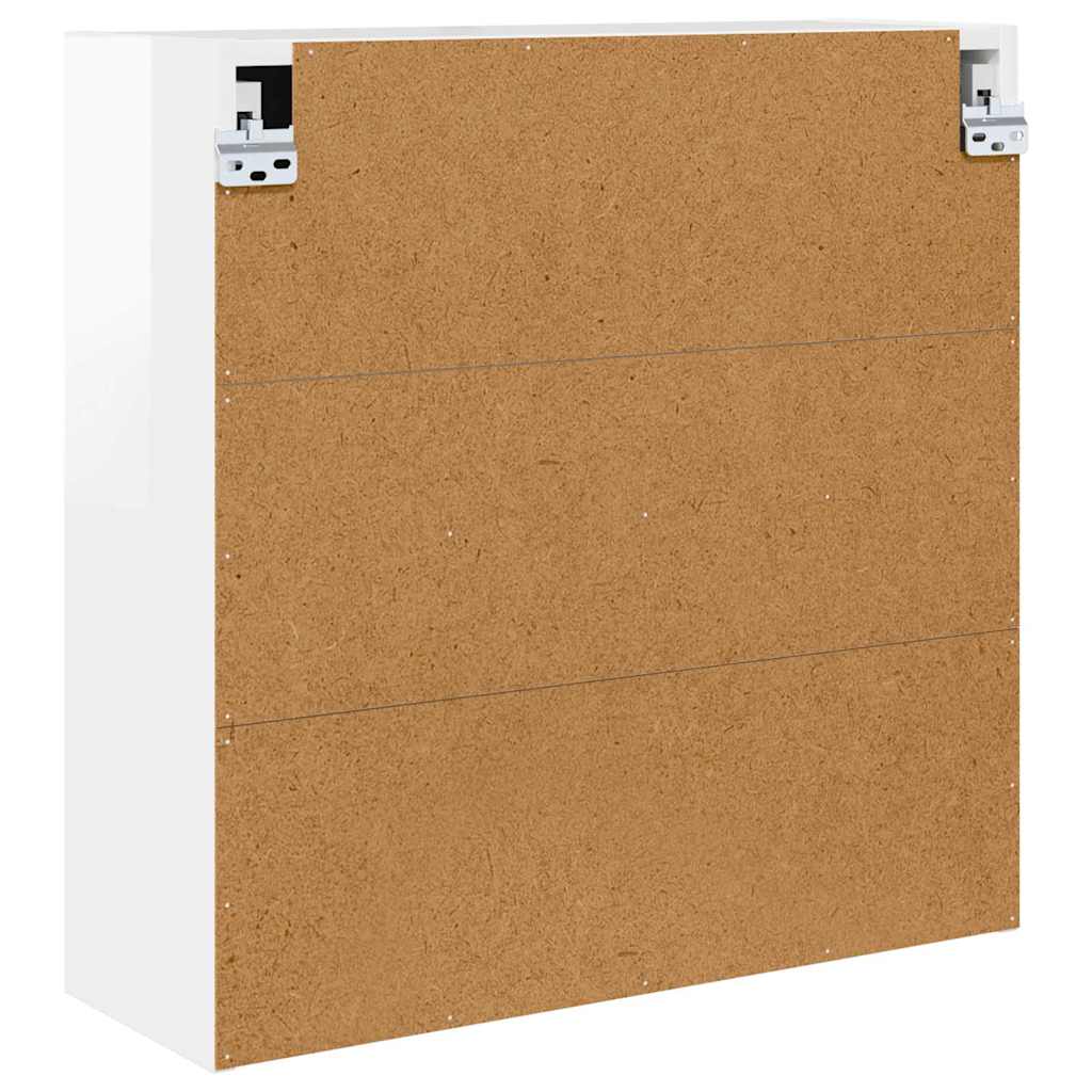 Badkamer spiegelkast Hoogglans wit 60 x 20 x 60 cm Bewerkt hout is nu te koop bij PeponiXL, paradijselijk wonen!