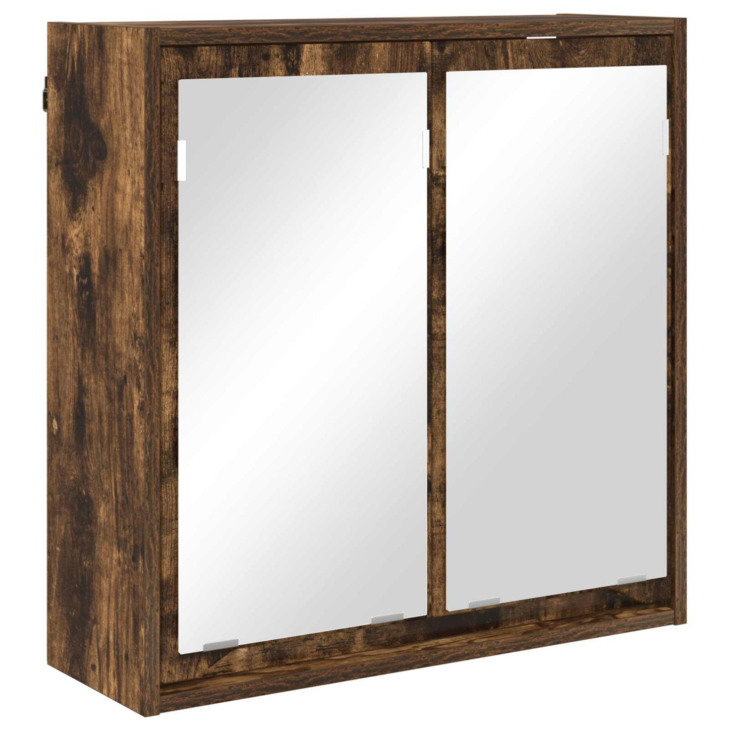 Badkamer spiegelkast Gerookt eiken 60 x 20 x 60 cm Bewerkt hout is nu te koop bij PeponiXL, paradijselijk wonen!