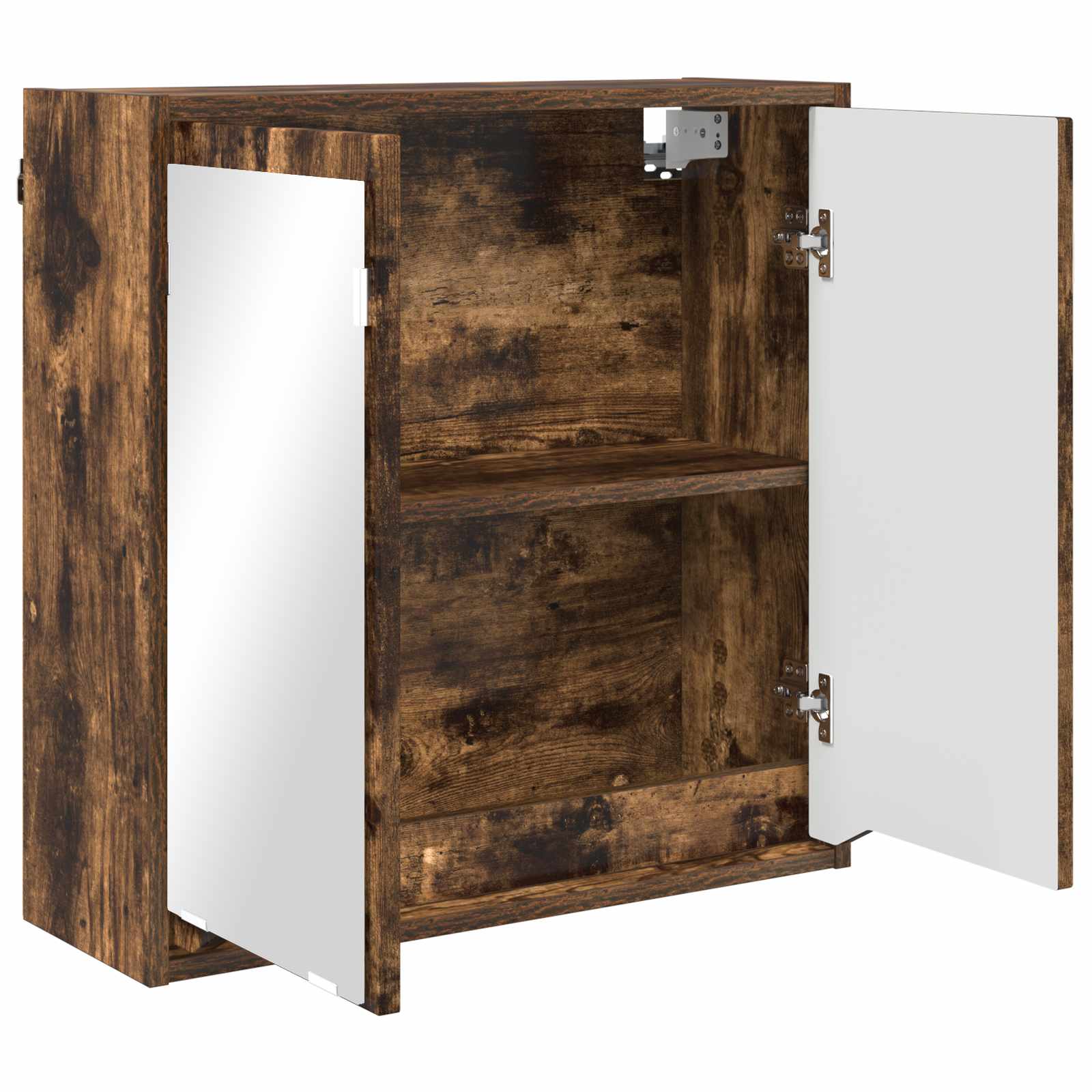 Badkamer spiegelkast Gerookt eiken 60 x 20 x 60 cm Bewerkt hout is nu te koop bij PeponiXL, paradijselijk wonen!