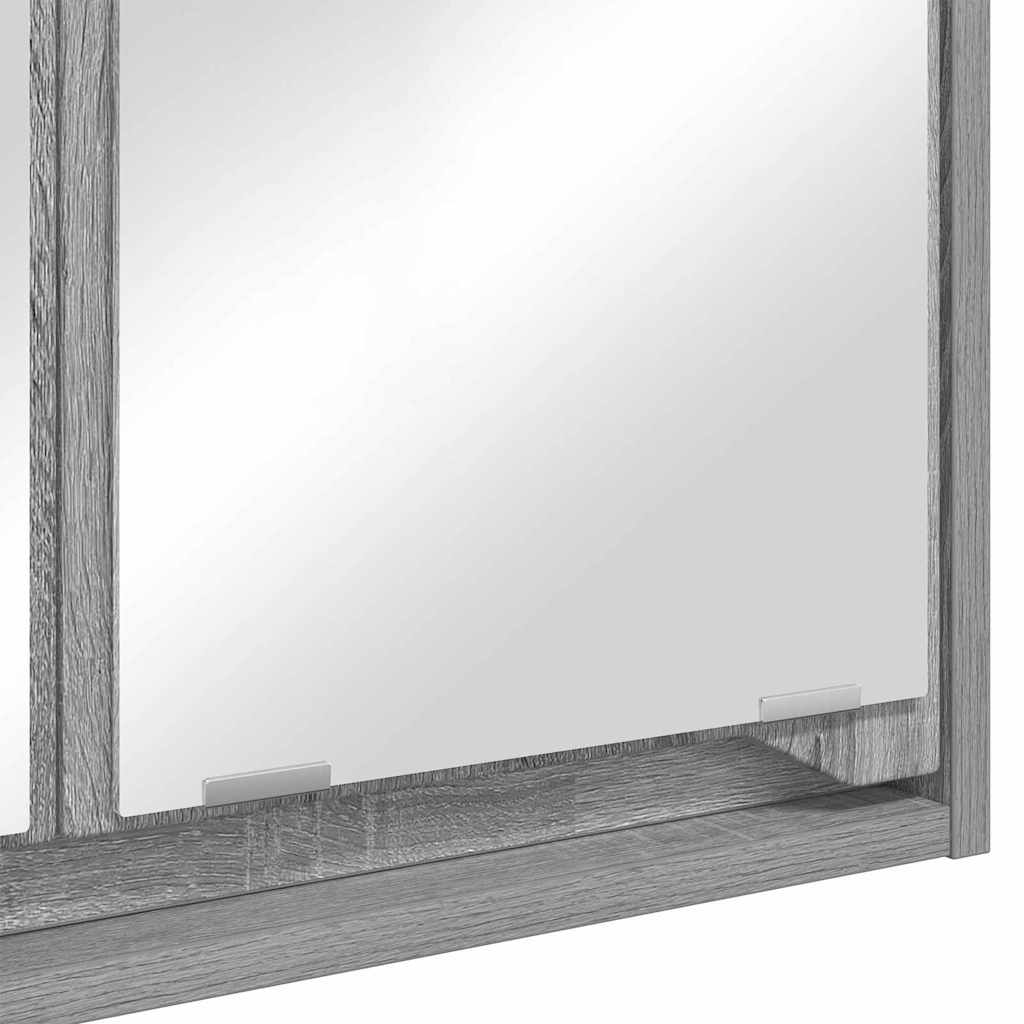 Badkamer spiegelkast Grijs Sonoma 60 x 20 x 60 cm Bewerkt hout is nu te koop bij PeponiXL, paradijselijk wonen!