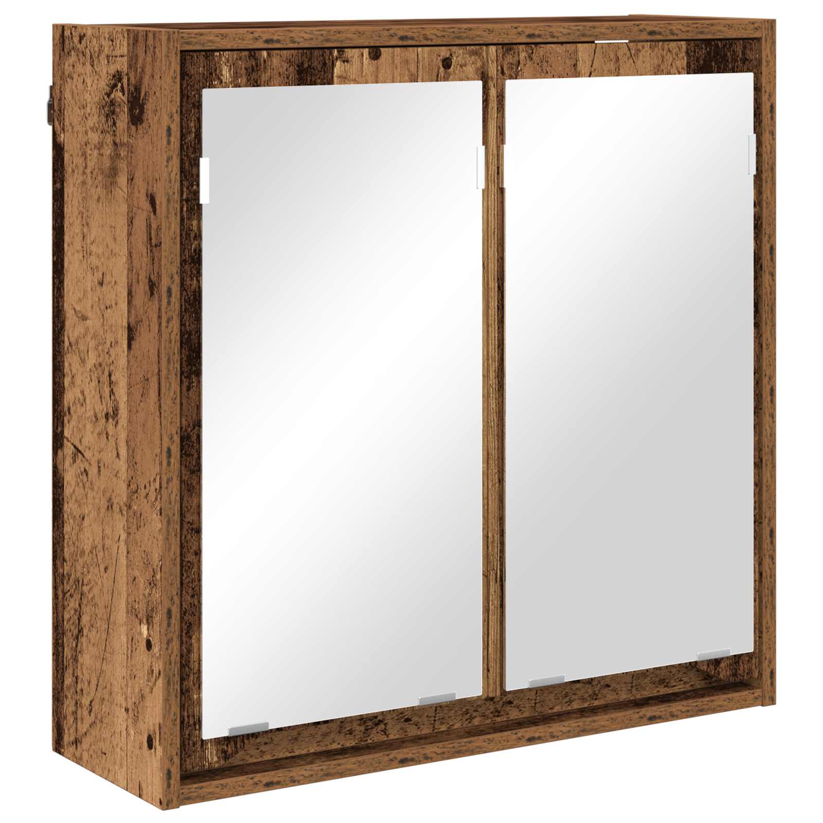 Badkamer spiegelkast Oud Hout 60 x 20 x 60 cm Bewerkt hout is nu te koop bij PeponiXL, paradijselijk wonen!