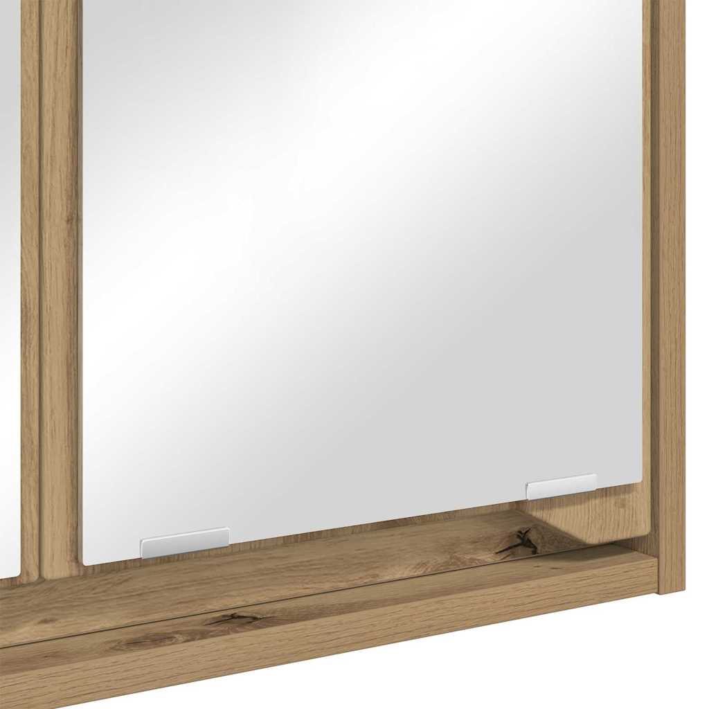 Badkamer spiegelkast Artisan Eiken 60 x 20 x 60 cm Bewerkt hout is nu te koop bij PeponiXL, paradijselijk wonen!