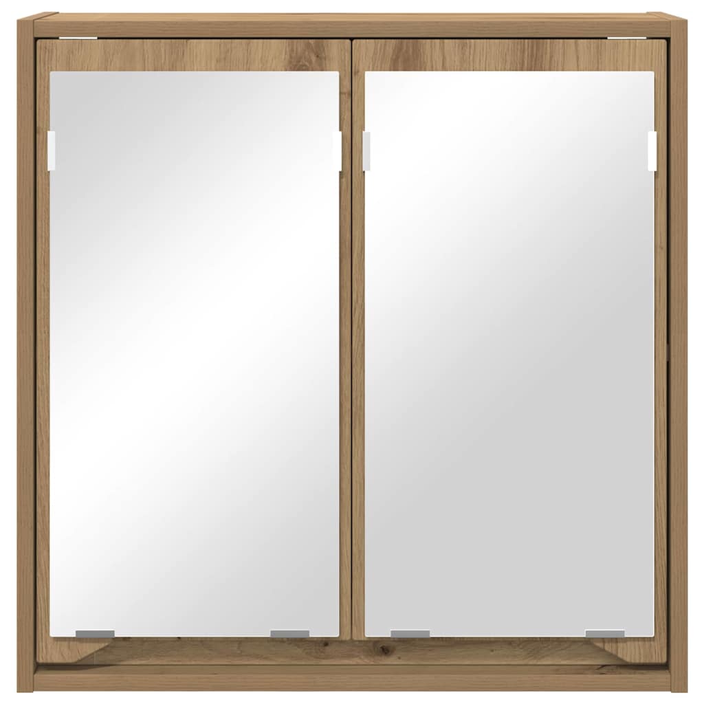 Badkamer spiegelkast Artisan Eiken 60 x 20 x 60 cm Bewerkt hout is nu te koop bij PeponiXL, paradijselijk wonen!