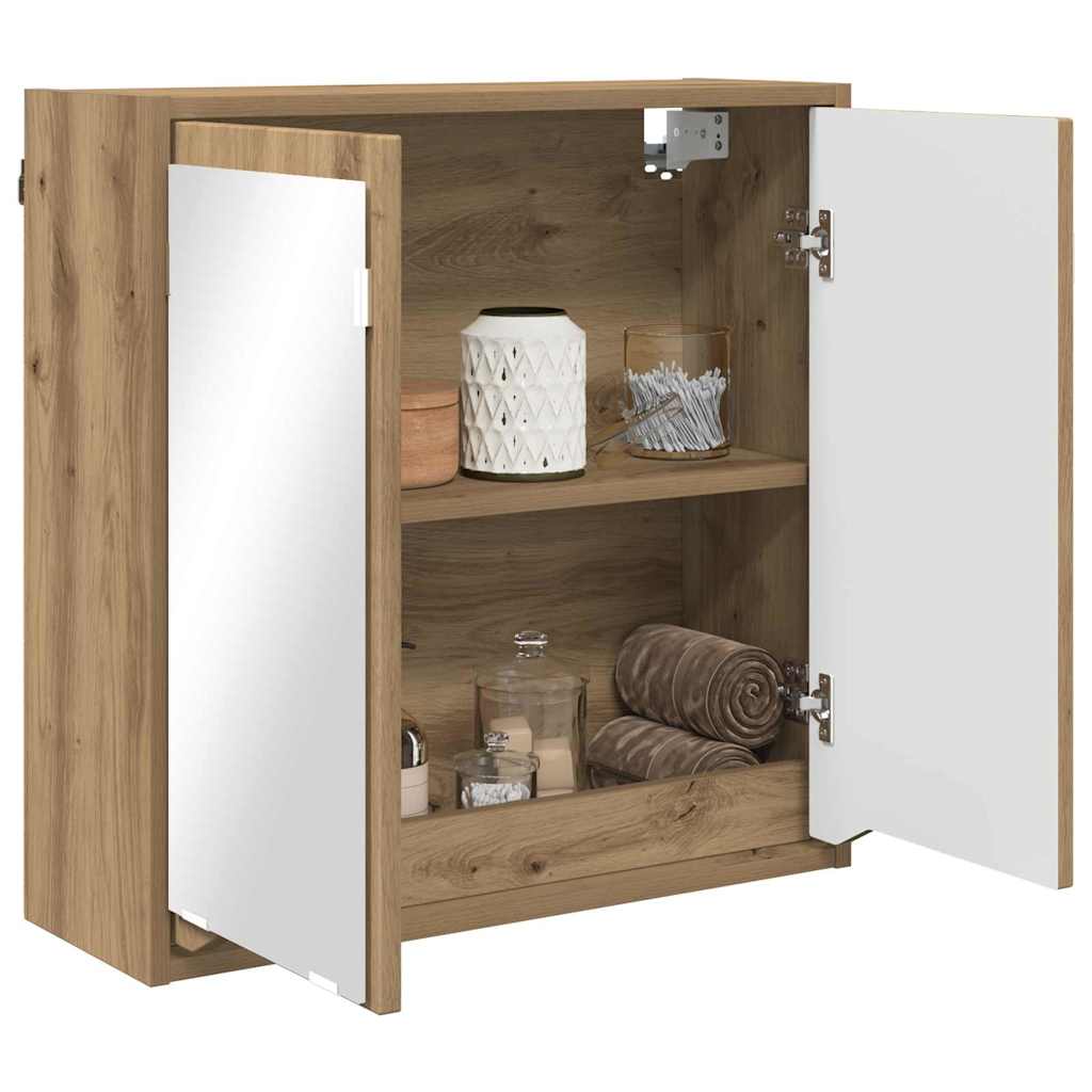 Badkamer spiegelkast Artisan Eiken 60 x 20 x 60 cm Bewerkt hout is nu te koop bij PeponiXL, paradijselijk wonen!