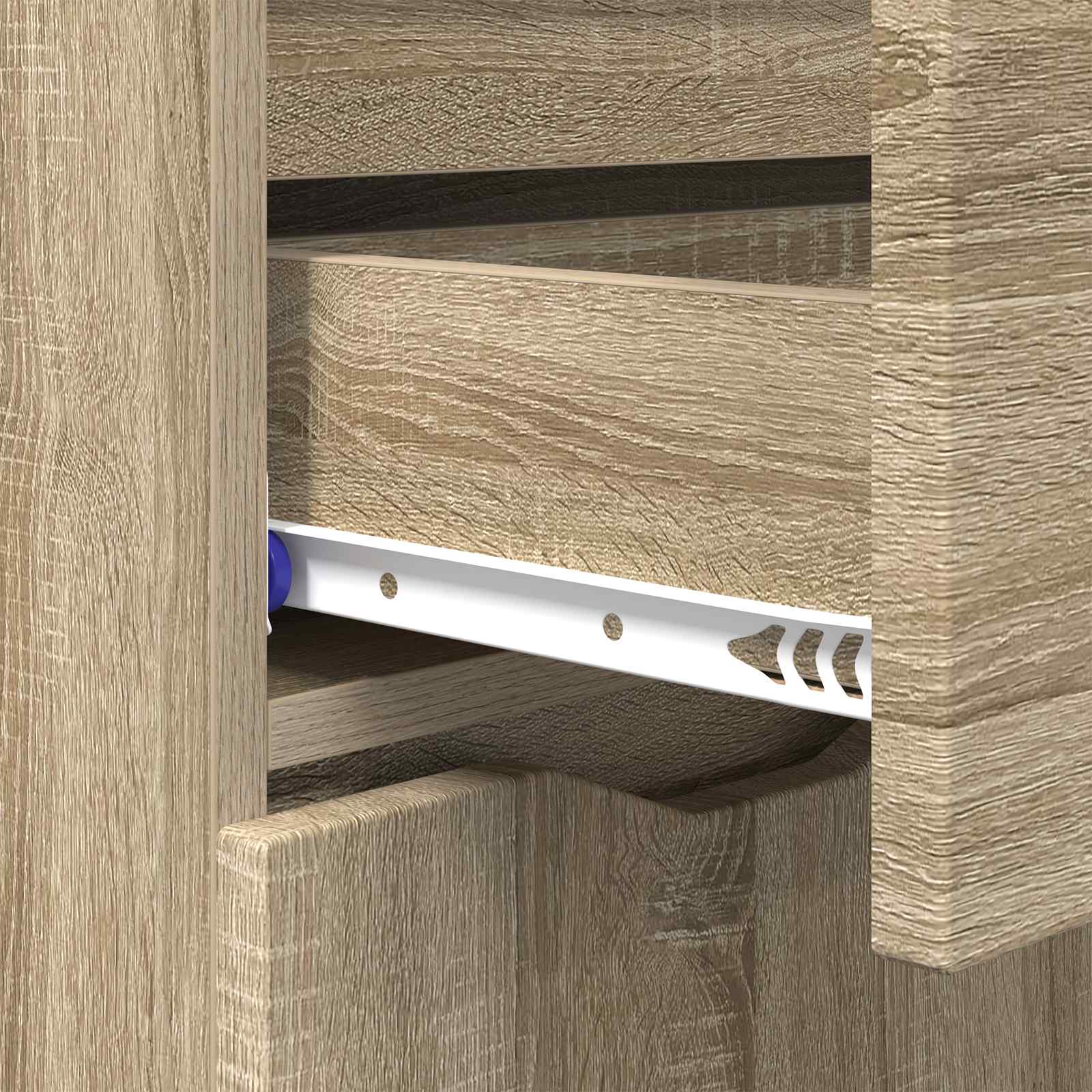 Dressoir met lade Sonoma Eiken 100 x 30 x 65,6 Bewerkt hout is nu te koop bij PeponiXL, paradijselijk wonen!
