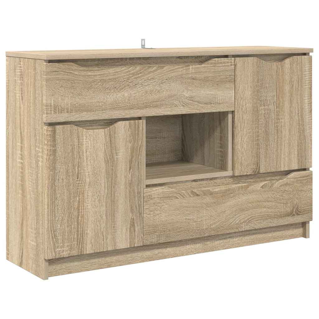 Dressoir met lade Sonoma Eiken 100 x 30 x 65,6 Bewerkt hout is nu te koop bij PeponiXL, paradijselijk wonen!