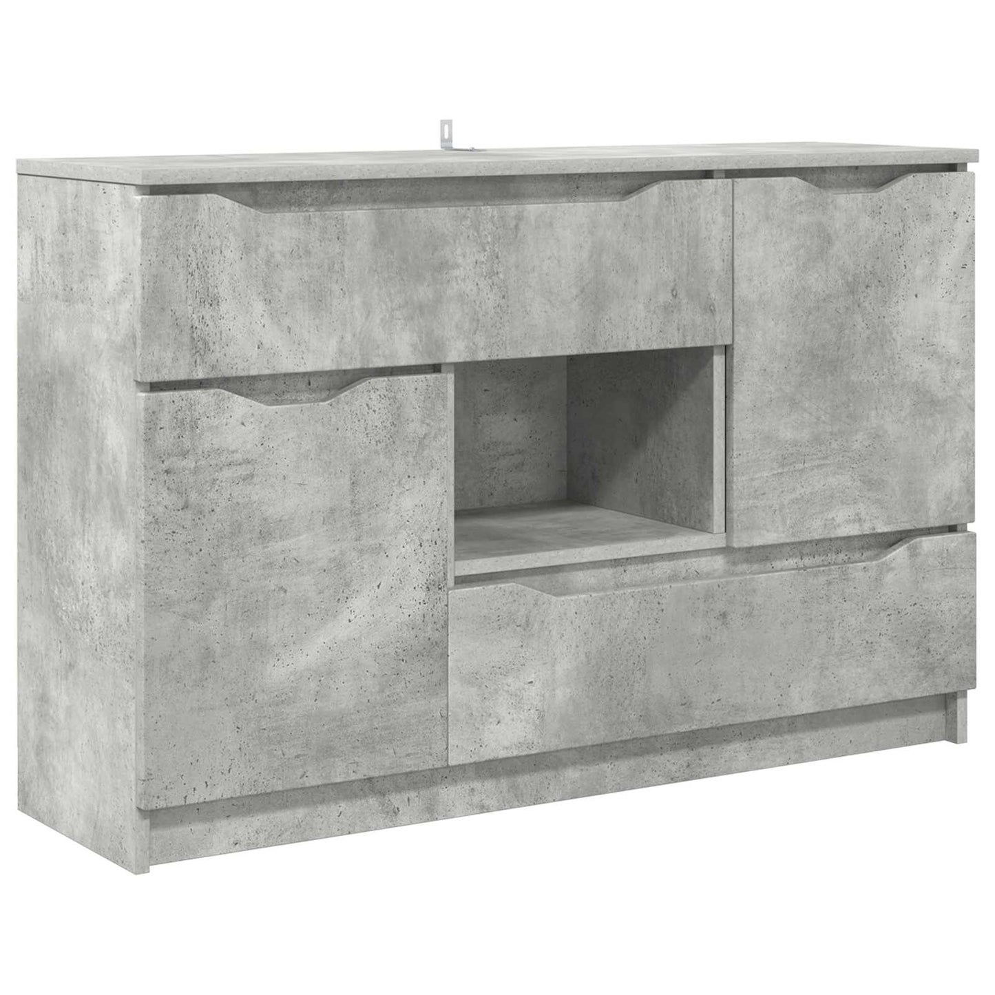 Dressoir met lade Beton Grijs 100 x 30 x 65,6 Bewerkt hout is nu te koop bij PeponiXL, paradijselijk wonen!
