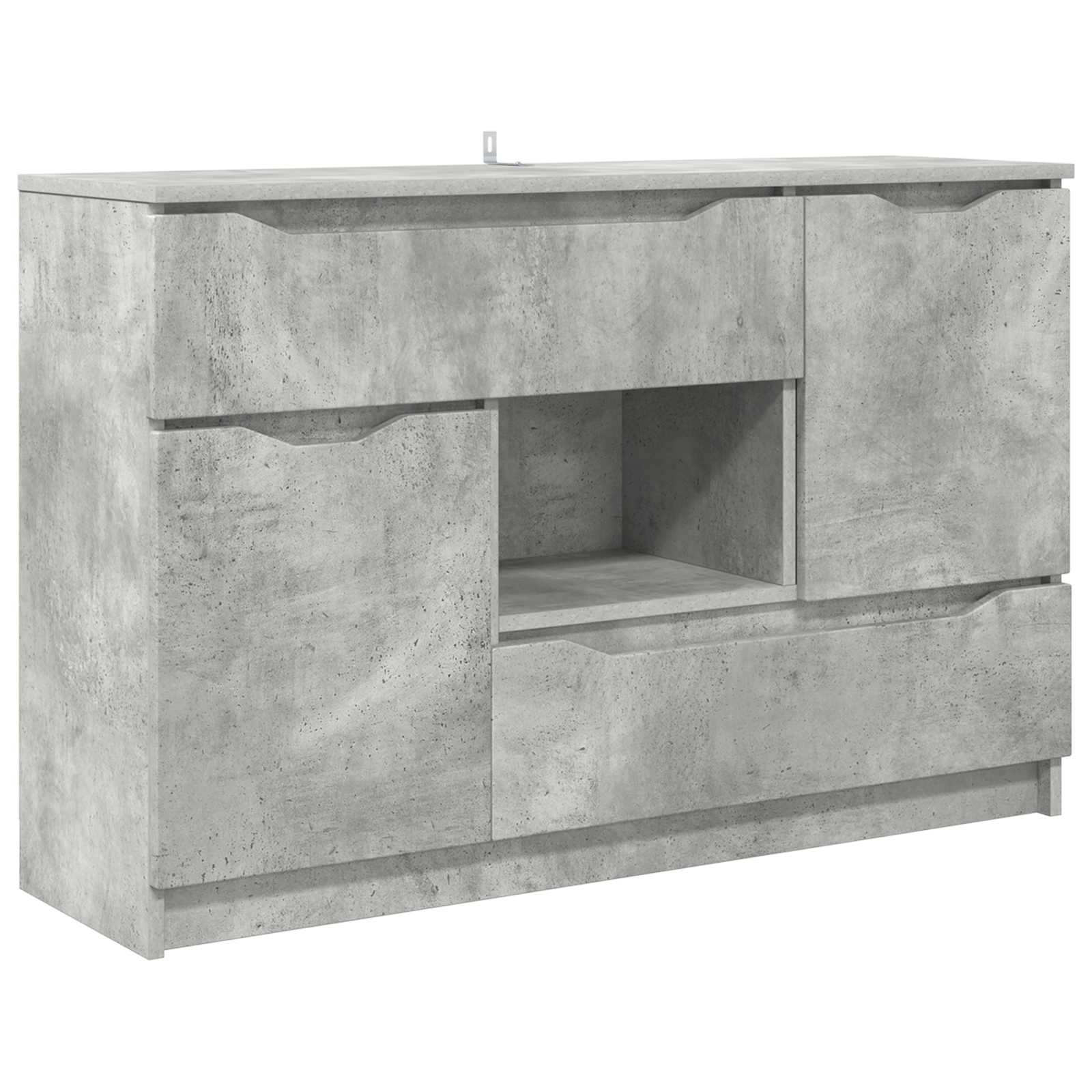 Dressoir met lade Beton Grijs 100 x 30 x 65,6 Bewerkt hout is nu te koop bij PeponiXL, paradijselijk wonen!