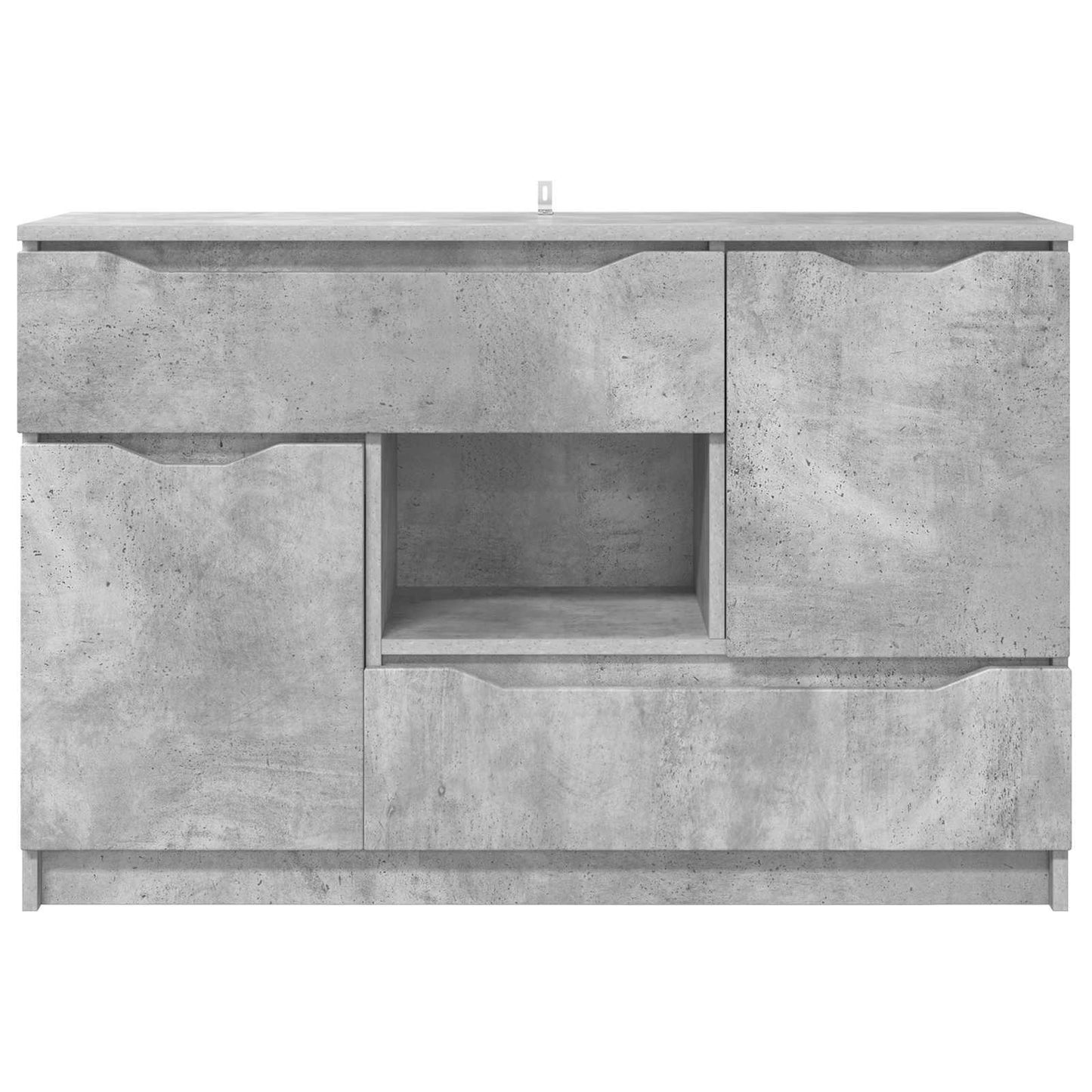 Dressoir met lade Beton Grijs 100 x 30 x 65,6 Bewerkt hout is nu te koop bij PeponiXL, paradijselijk wonen!