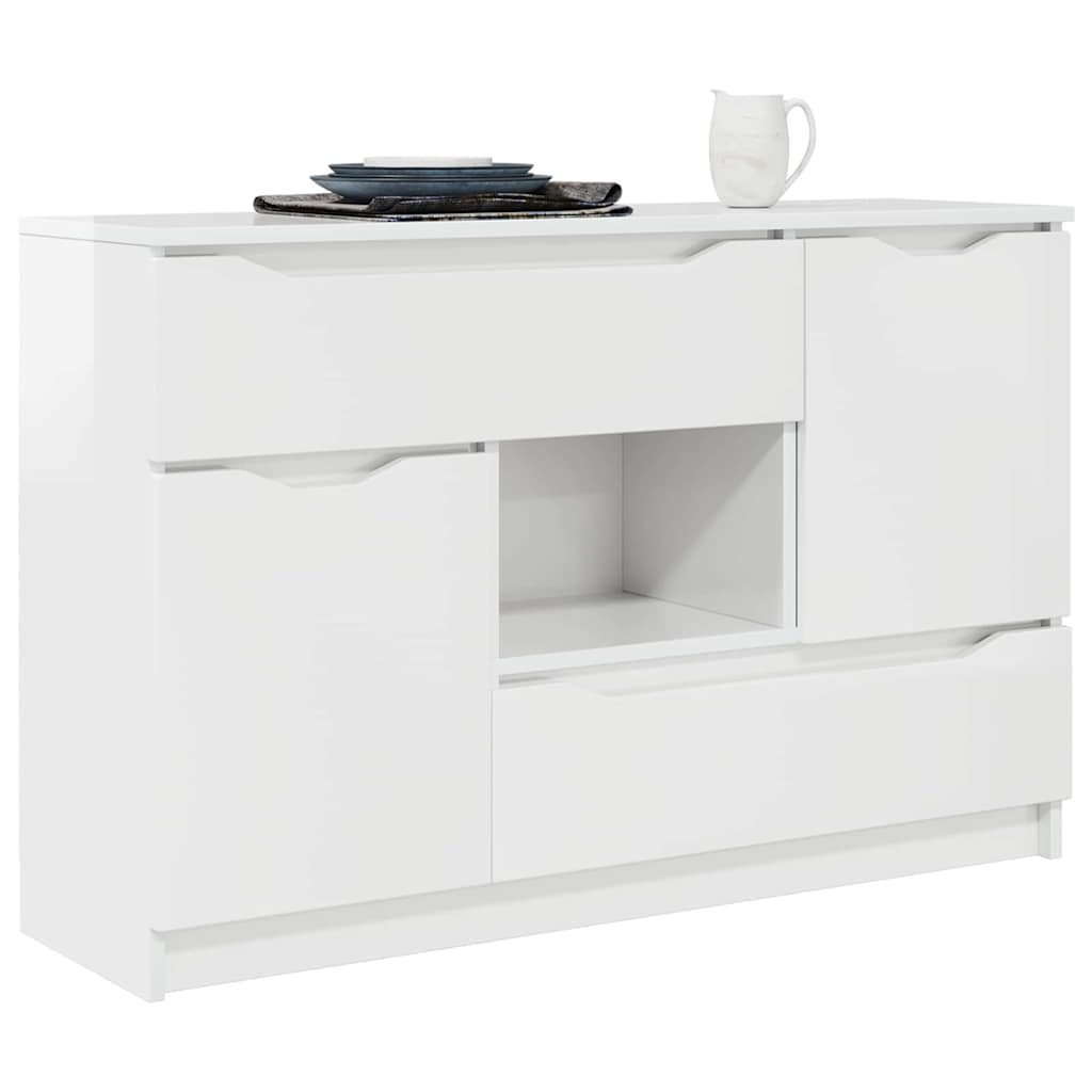 Dressoir met lade Hoogglans wit 100 x 30 x 65,6 Bewerkt hout is nu te koop bij PeponiXL, paradijselijk wonen!