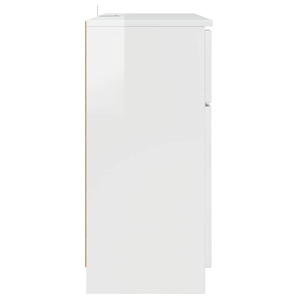 Dressoir met lade Hoogglans wit 100 x 30 x 65,6 Bewerkt hout is nu te koop bij PeponiXL, paradijselijk wonen!