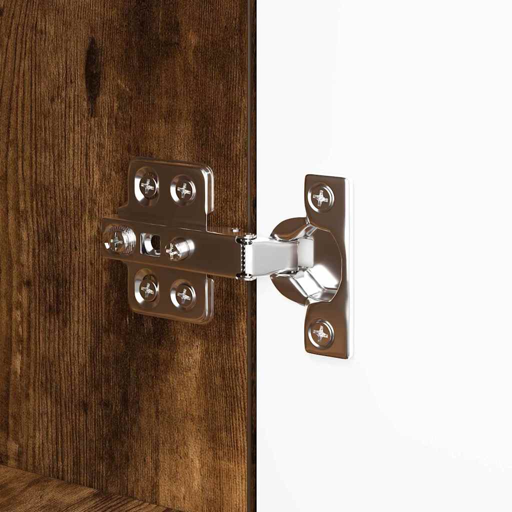 Dressoir met lade Gerookt eiken 100 x 30 x 65,6 Bewerkt hout is nu te koop bij PeponiXL, paradijselijk wonen!