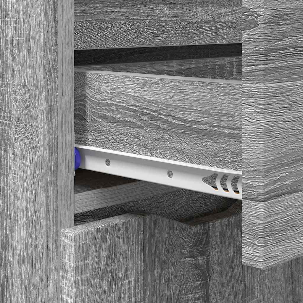 Dressoir met lade Grijs Sonoma 100 x 30 x 65,6 Bewerkt hout is nu te koop bij PeponiXL, paradijselijk wonen!