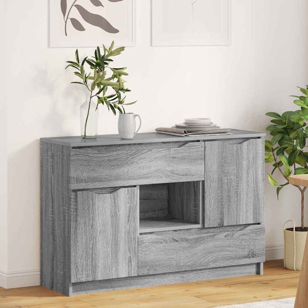 Dressoir met lade Grijs Sonoma 100 x 30 x 65,6 Bewerkt hout is nu te koop bij PeponiXL, paradijselijk wonen!