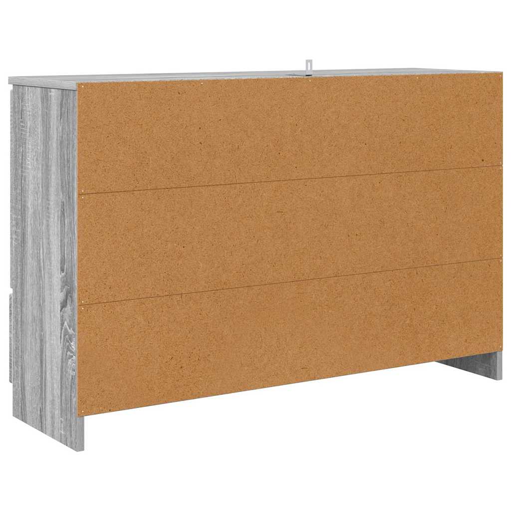 Dressoir met lade Grijs Sonoma 100 x 30 x 65,6 Bewerkt hout is nu te koop bij PeponiXL, paradijselijk wonen!