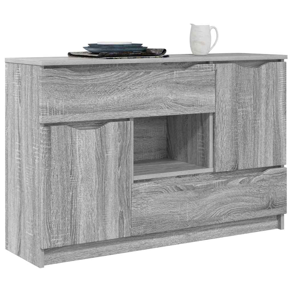 Dressoir met lade Grijs Sonoma 100 x 30 x 65,6 Bewerkt hout is nu te koop bij PeponiXL, paradijselijk wonen!