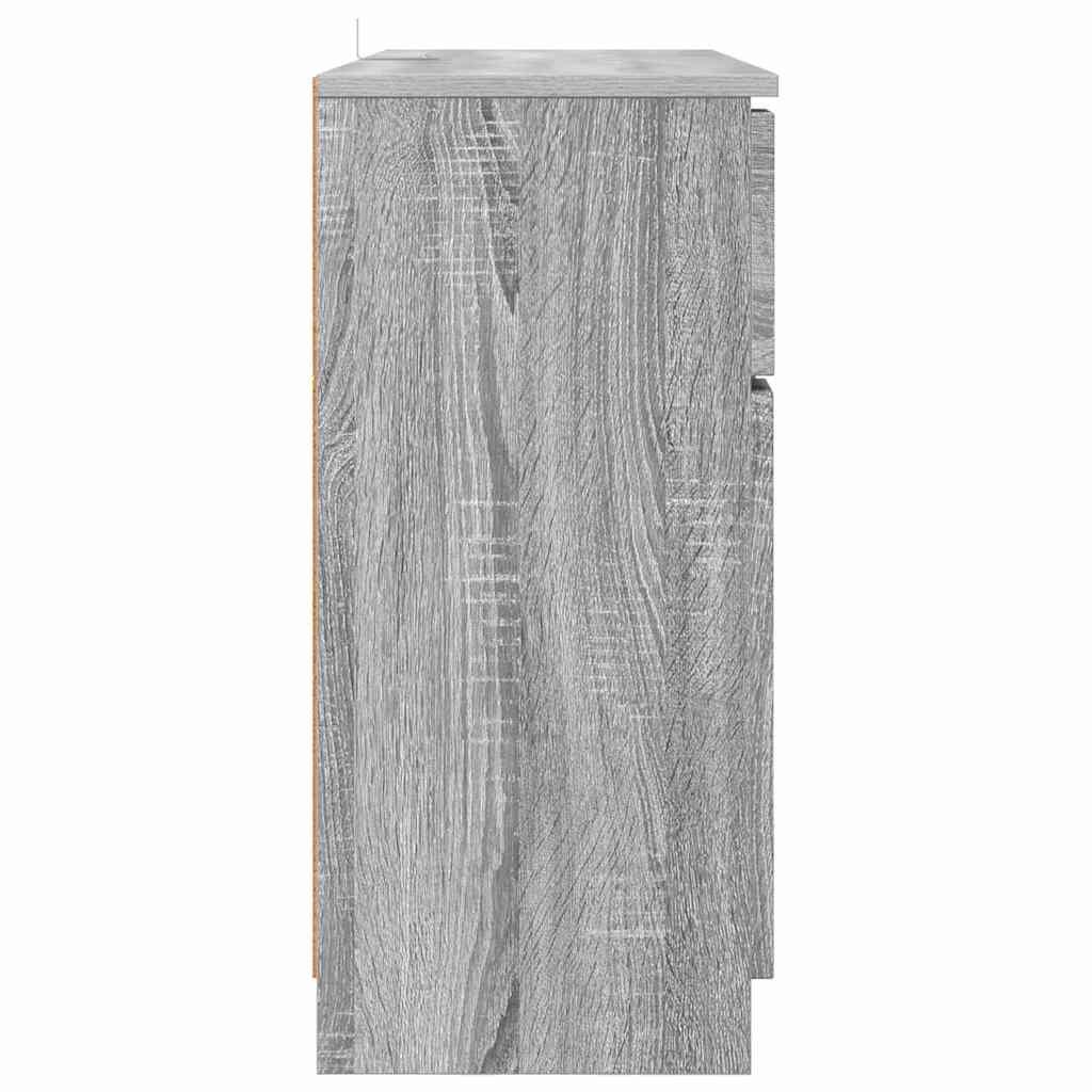 Dressoir met lade Grijs Sonoma 100 x 30 x 65,6 Bewerkt hout is nu te koop bij PeponiXL, paradijselijk wonen!