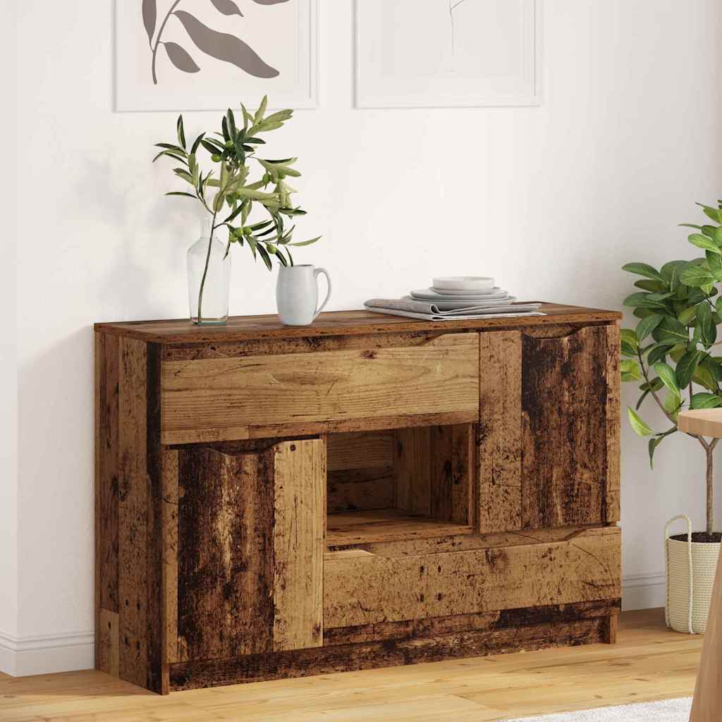 Dressoir met lade Oud Hout 100 x 30 x 65,6 Bewerkt hout is nu te koop bij PeponiXL, paradijselijk wonen!