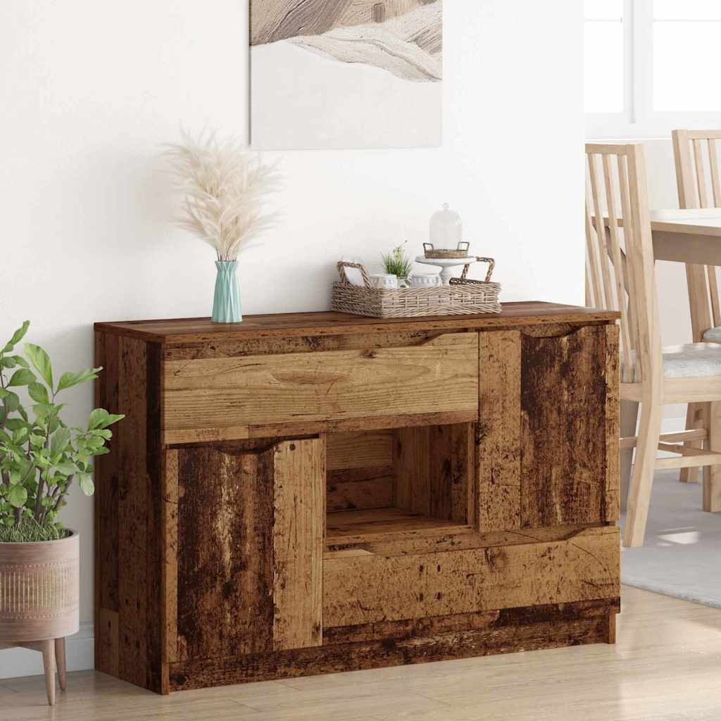 Dressoir met lade Oud Hout 100 x 30 x 65,6 Bewerkt hout is nu te koop bij PeponiXL, paradijselijk wonen!