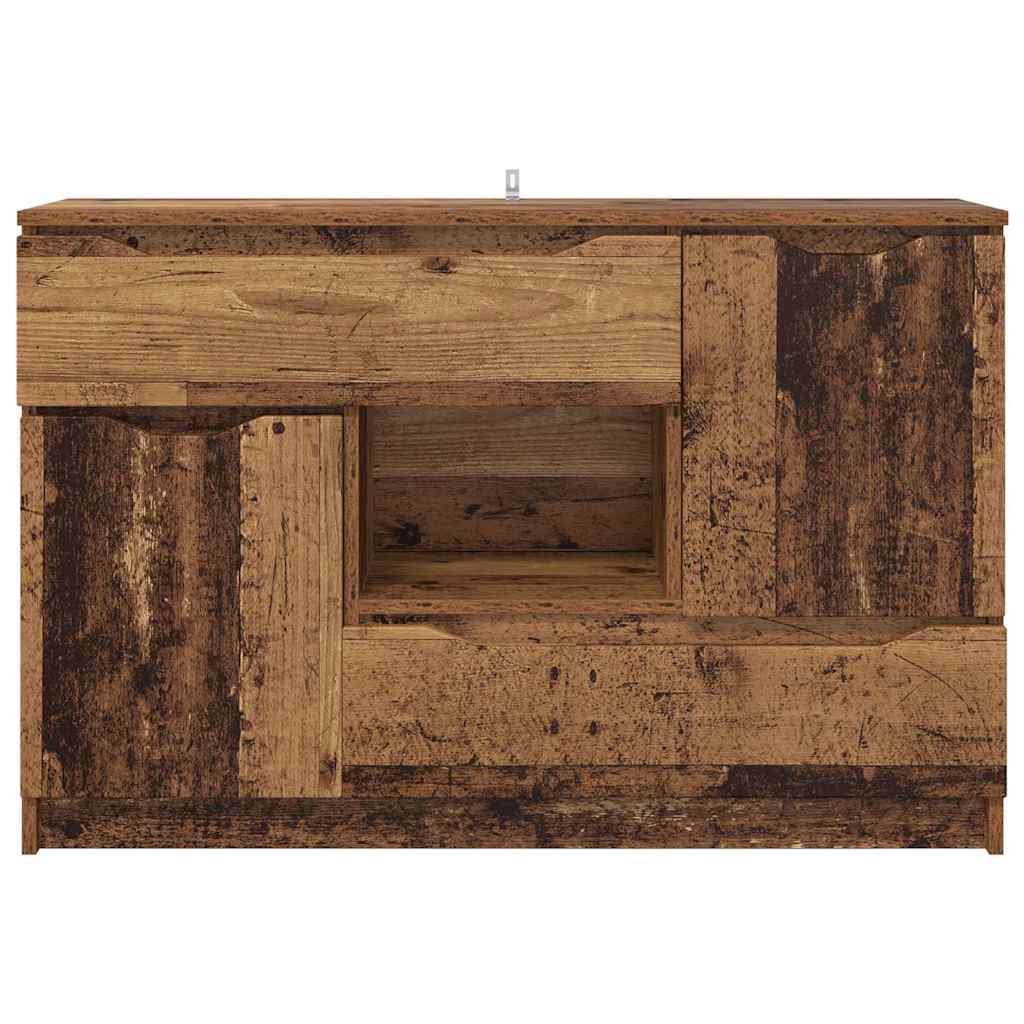 Dressoir met lade Oud Hout 100 x 30 x 65,6 Bewerkt hout is nu te koop bij PeponiXL, paradijselijk wonen!