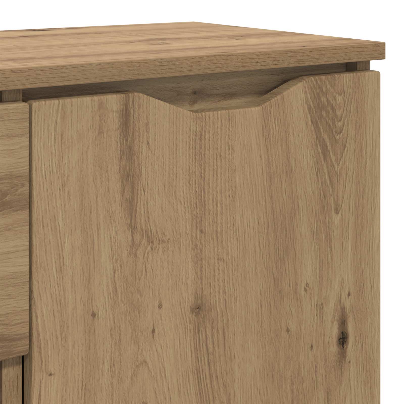Dressoir Artisan Eiken 100 x 30 x 65,6 Bewerkt hout is nu te koop bij PeponiXL, paradijselijk wonen!