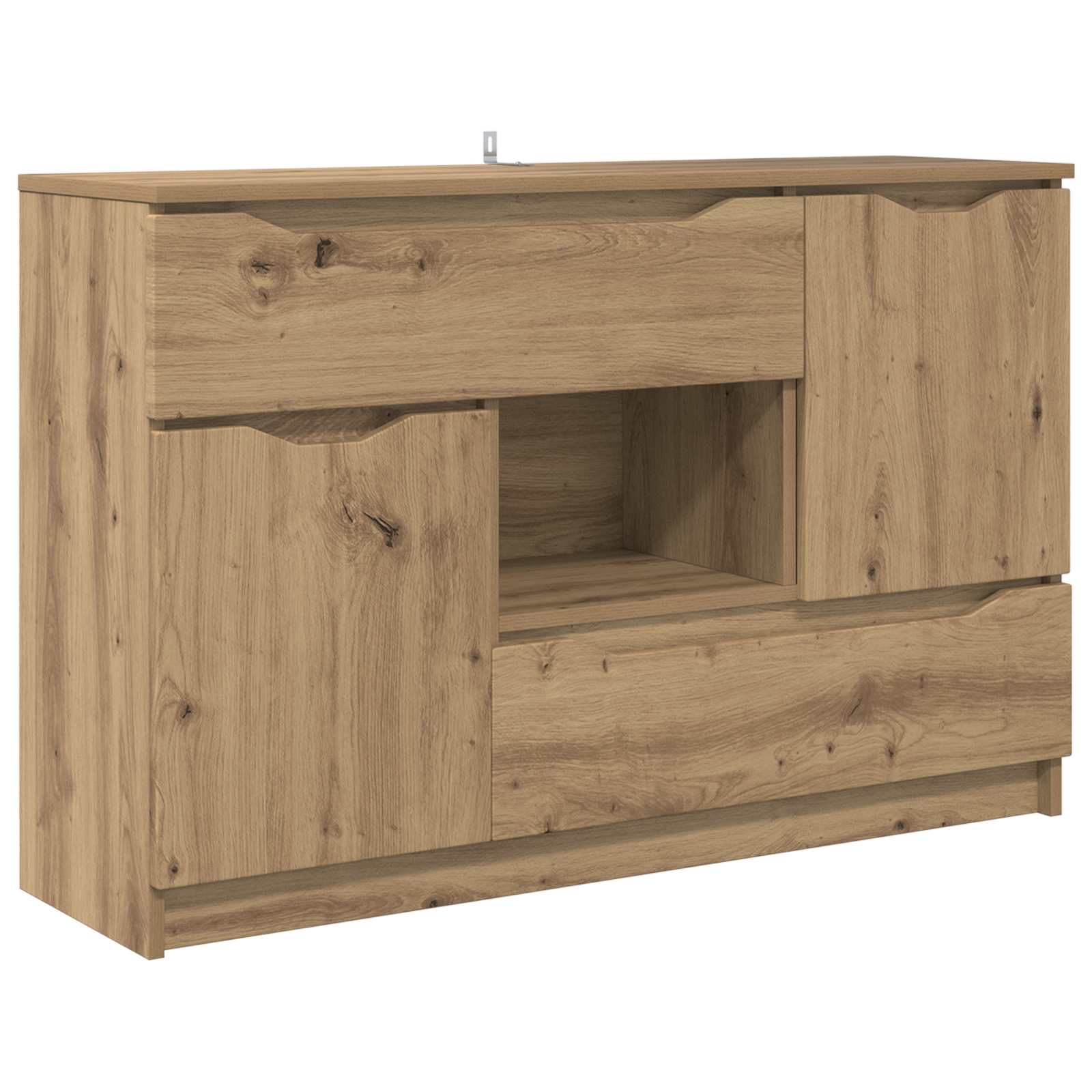 Dressoir Artisan Eiken 100 x 30 x 65,6 Bewerkt hout is nu te koop bij PeponiXL, paradijselijk wonen!