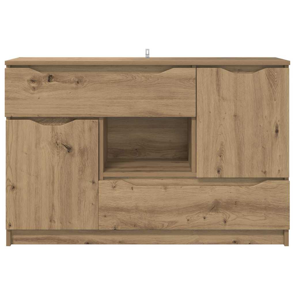 Dressoir met lade Artisan Eiken 100 x 30 x 65,6 Bewerkt hout is nu te koop bij PeponiXL, paradijselijk wonen!