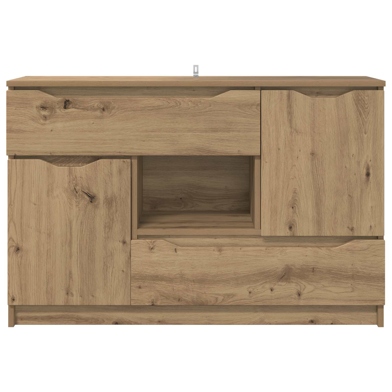 Dressoir Artisan Eiken 100 x 30 x 65,6 Bewerkt hout is nu te koop bij PeponiXL, paradijselijk wonen!