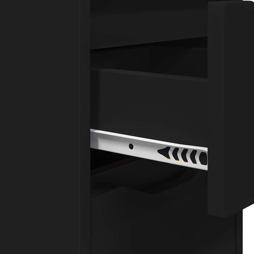 Nachtkastjes 2 pcs Zwart 30,5 x 30 x 43 cm Bewerkt hout is nu te koop bij PeponiXL, paradijselijk wonen!