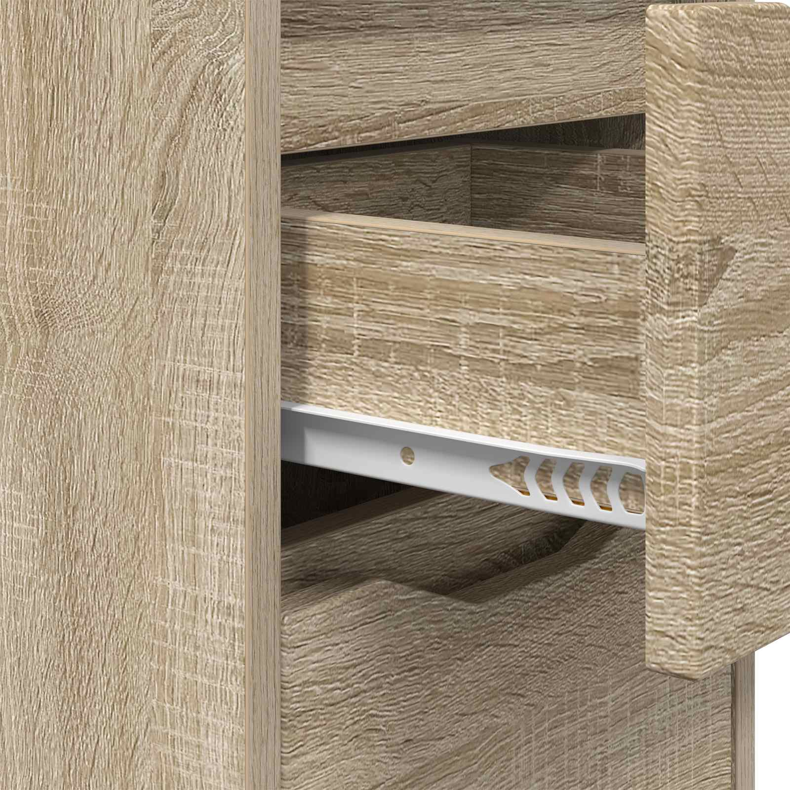 Nachtkastje Sonoma Eiken 30,5 x 30 x 43 cm Bewerkt hout is nu te koop bij PeponiXL, paradijselijk wonen!