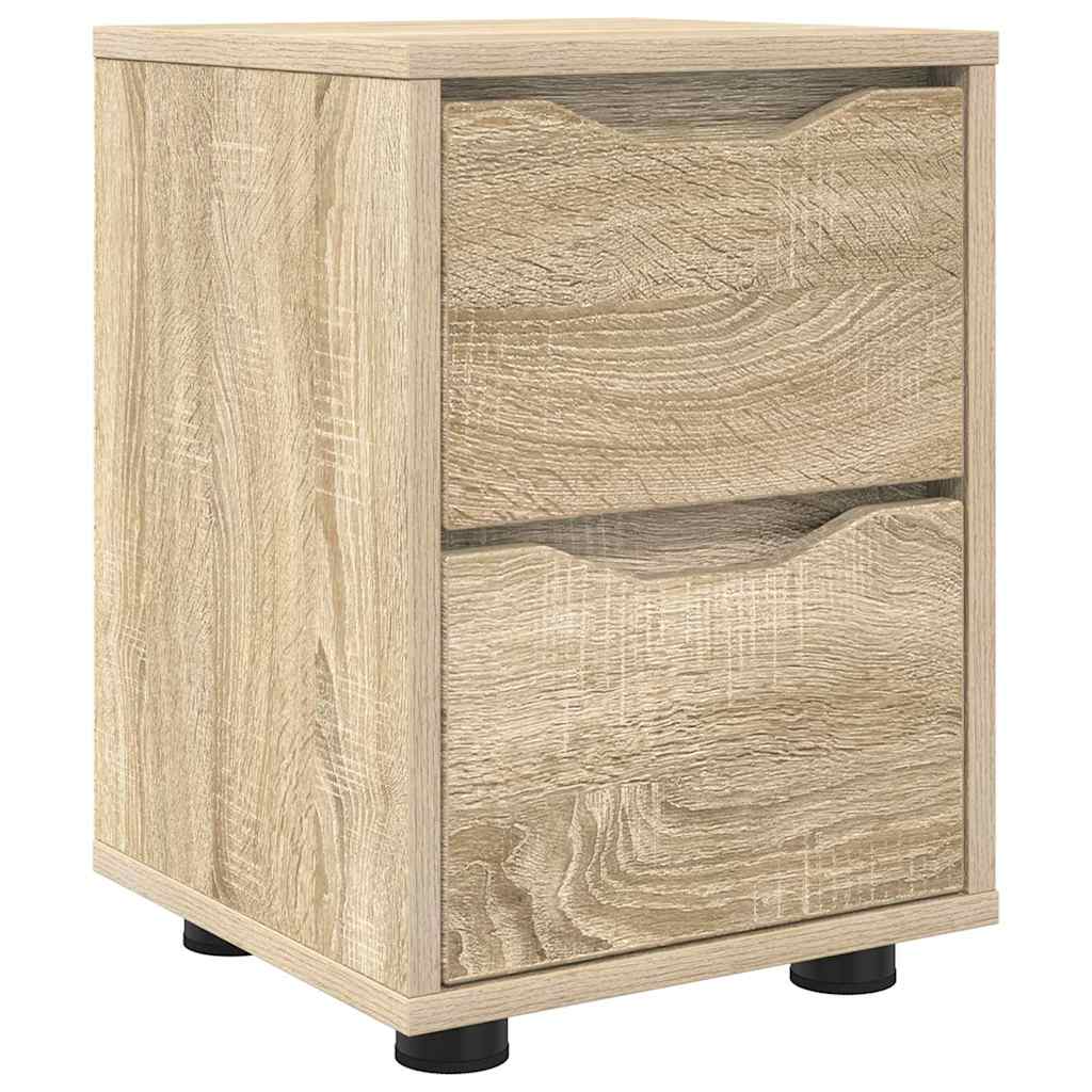 Nachtkastje Sonoma Eiken 30,5 x 30 x 43 cm Bewerkt hout is nu te koop bij PeponiXL, paradijselijk wonen!