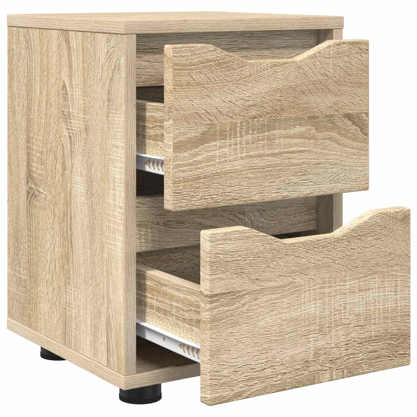 Nachtkastje Sonoma Eiken 30,5 x 30 x 43 cm Bewerkt hout is nu te koop bij PeponiXL, paradijselijk wonen!