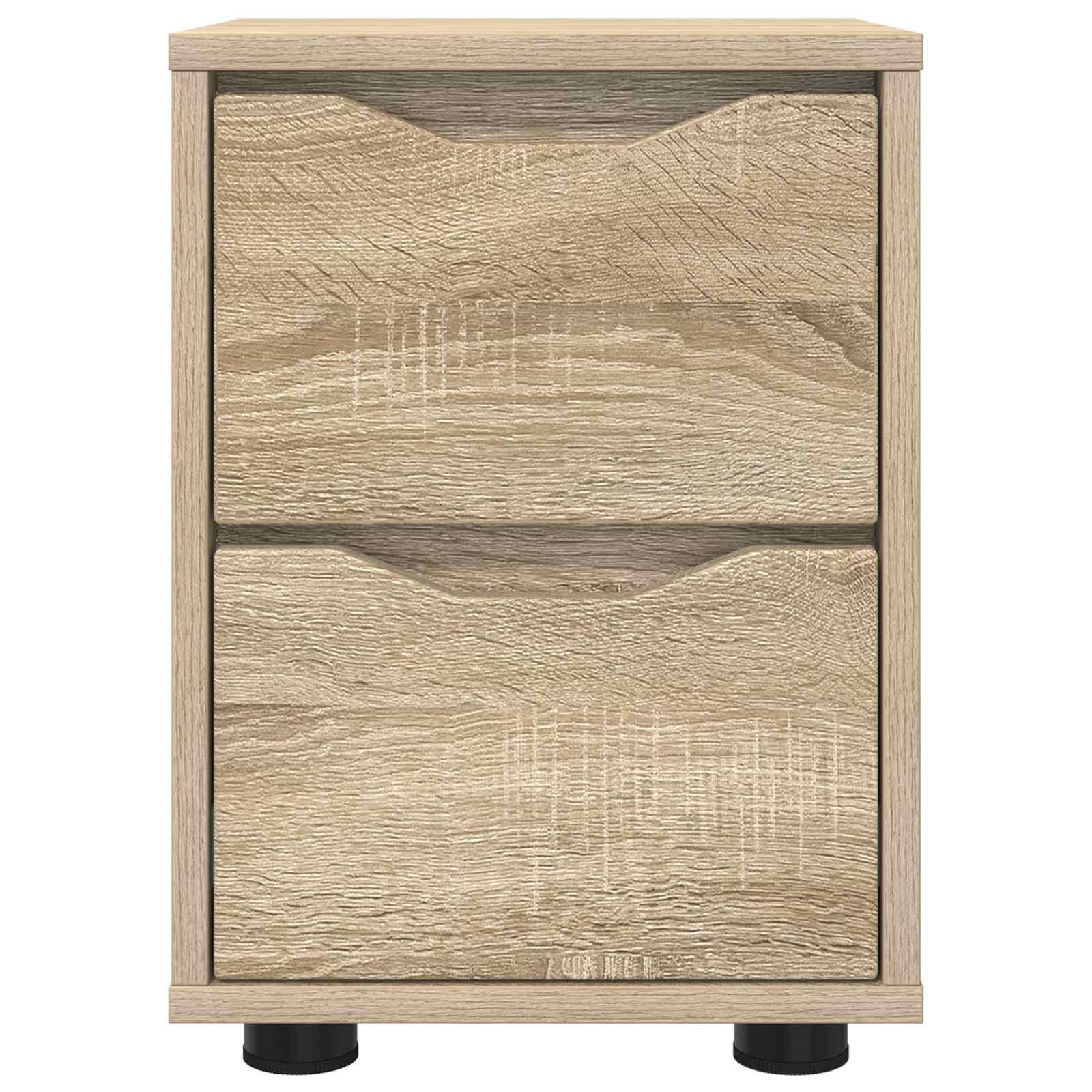 Nachtkastje Sonoma Eiken 30,5 x 30 x 43 cm Bewerkt hout is nu te koop bij PeponiXL, paradijselijk wonen!
